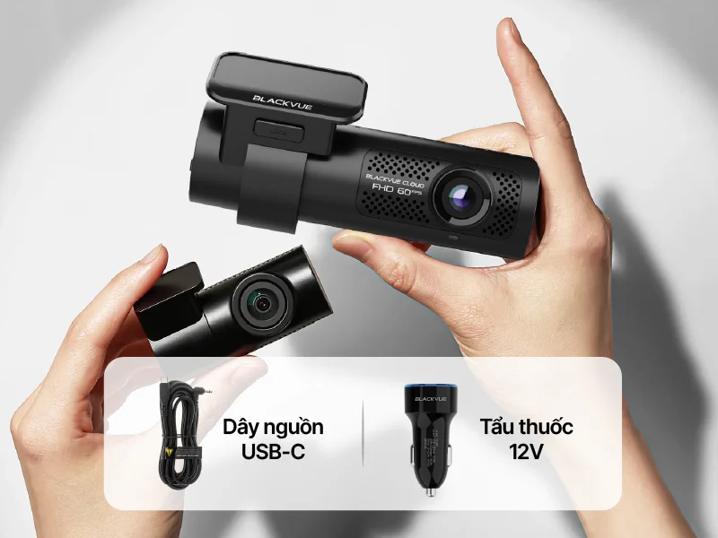 Blackvue DR770X-2CH II - dây nguồn USB-C & tẩu