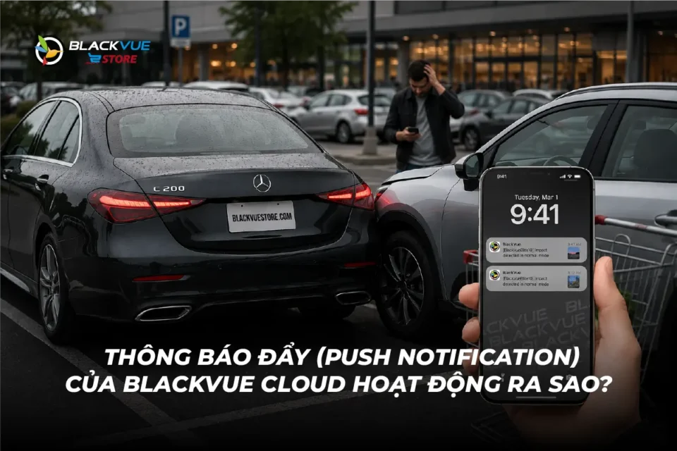 Thông báo đẩy của Blackvue Cloud hoạt động ra sao?