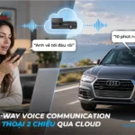 Tính năng đàm thoại 2 chiều khi quản lý xe từ xa