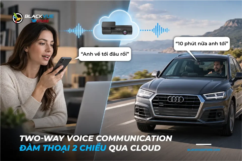 Tính năng đàm thoại 2 chiều khi quản lý xe từ xa